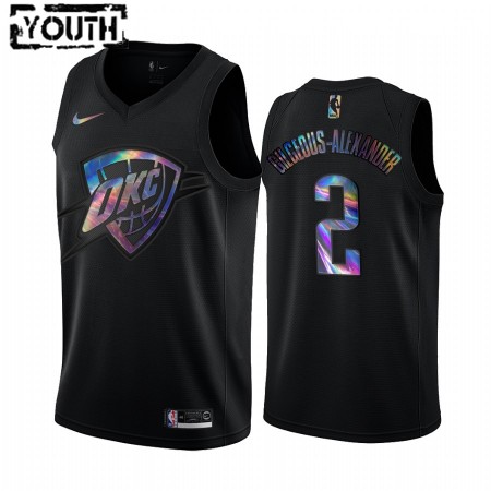 Oklahoma City Thunder Shai Gilgeous-Alexander 2 Iridescent HWC Collection Lasten Pelipaidat Swingman